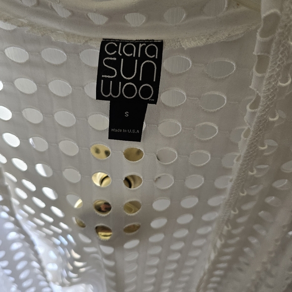 Clara Sun Woo perforated draped cardigan - Picture 7 of 7